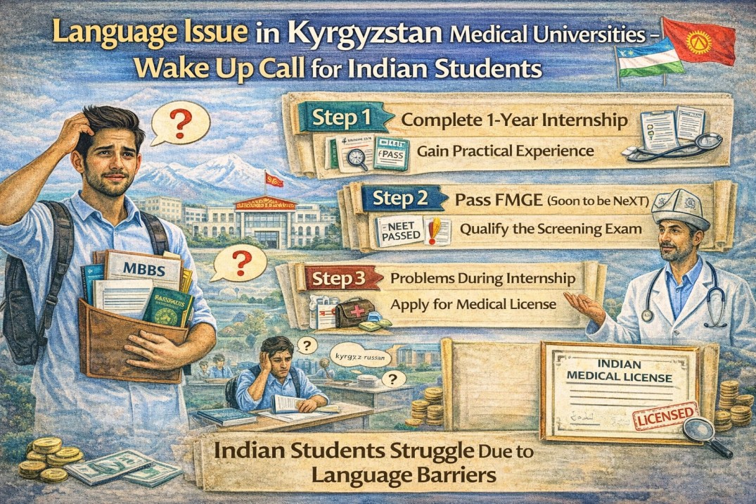 Language Issue in Kyrgyzstan Medical Universities – Wake Up Call for Indian Students